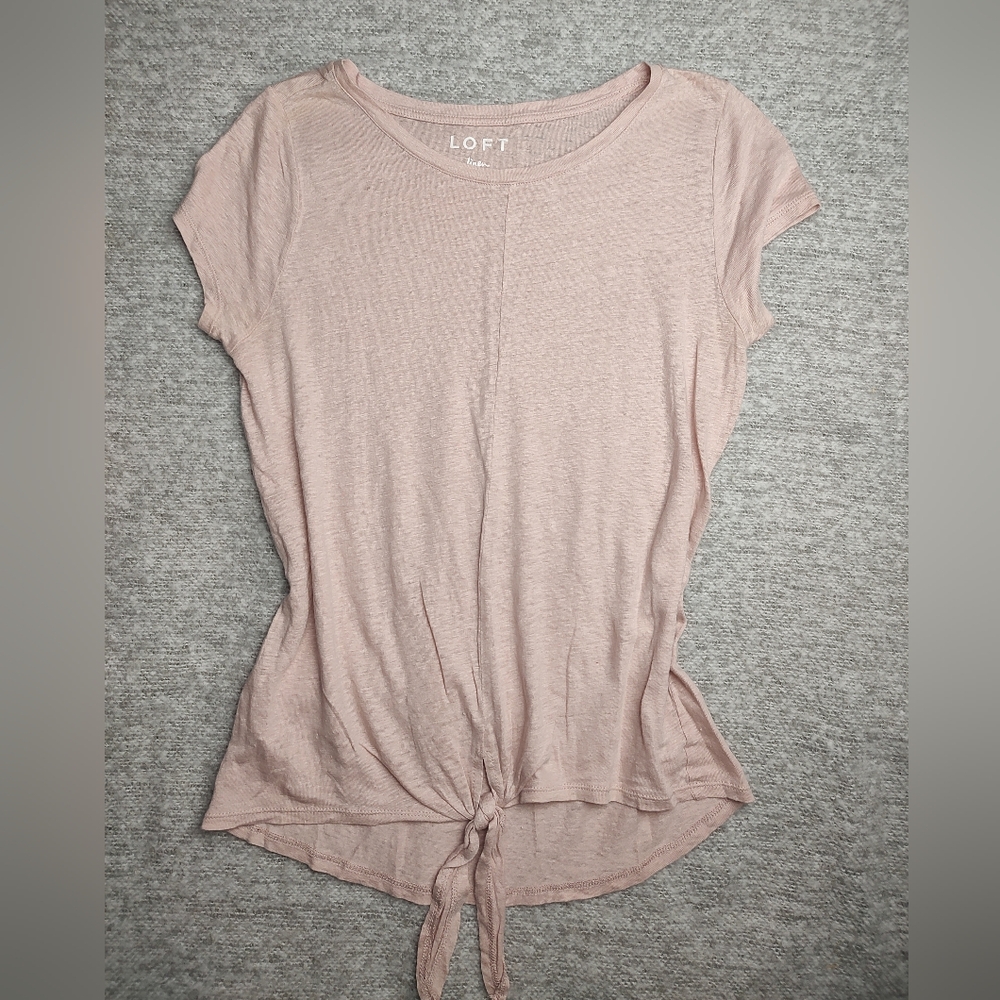 Loft Soft Pink 100% Linen Small Norm Core Minimalist